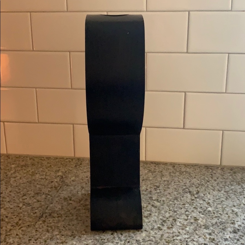 Pottery Barn Black Metal Wine Cork Display Stand with Olive Accent - Picture 4 of 5